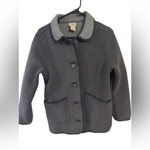 L.L. Bean women’s  Charcoal Pea Coat- sweatshirt